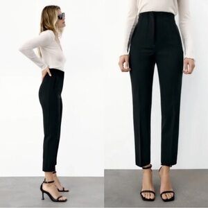 NWT Zara Black Straight Leg Pants